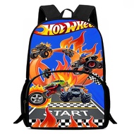 Hot Wheels Racing Student Backpack 15.4 inches Hot Wheels Race Travel Bag/Student School Bag