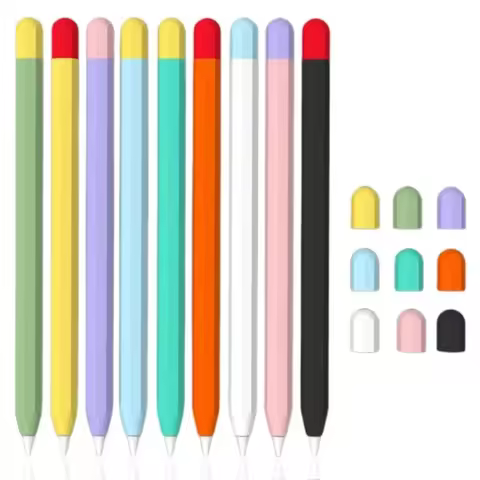 Soft Silicone Pen Holder For Apple Pencil 1st 2nd Generation Stylus Pen Cover For Apple Pencil 1 2 P