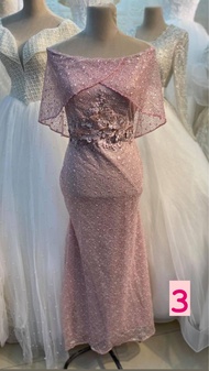 BLUSH PINK MOTHER GOWN/ DRESS | NINANG GOWN | BEST SELLER DESIGN AND COLOR