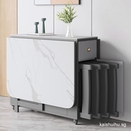 Rock Board Folding Dining Table And Chair Combination Rental Room, Family Small Apartment, Modern Si