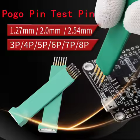 Handheld Programming Pin 2.54/2.00/1.27mm Pitch, 3/4/5/6/7/8P Programming Test Probe, Pogo Pin, Test
