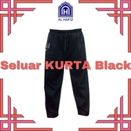 Seluar Jubah Kurta Black Al-Hafiz 100% Cotton