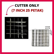 Loyang Brownies Cutter Acuan Mould Brownie Pan 8x8 inci Acuan Brownies Tray Sekat 10x10 Cookies Alum
