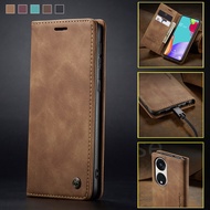 Retro Leather Purse Casing For OPPO Reno 8T 5G 2023 Reno8T RENO8 T 4G Phone Case Luxury Magnetic Card Holder For Reno8 4G Reno8Z 8Z Reno 8 Pro 8Pro 8Pro+ Wallet Flip Cover