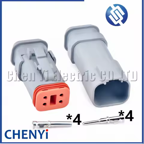 4 Pin Automotive waterproof connector Wiring Harness Plug For Deutsch DT series DT04-4P-E008 DT06-4S