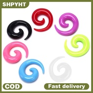 SHP 16Pcs/Set Spiral Taper Flesh Tunnel Ear Stretcher Expander Stretching Plug Snail