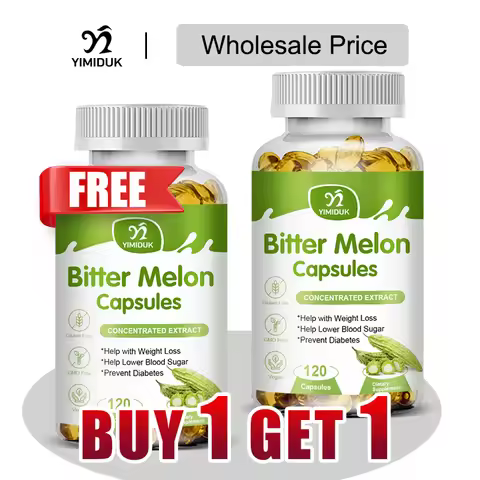 Buy 1 Get 1 Free! Bitter Melon Extract Supplement, for Natural Blood Sugar, Metabolism Booster & Wei