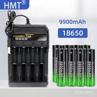 New 18650 Battery 3.7V 9900 MAh Rechargeable battery +  4slot USB Lithium Ion Charger