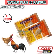 QCF Tetelo Plus isi 10 Kapsul Obat Anti Tetelo Ndv Ayam Obat Ayam Tetelo Obat Ayam Stress Vitamin Ay