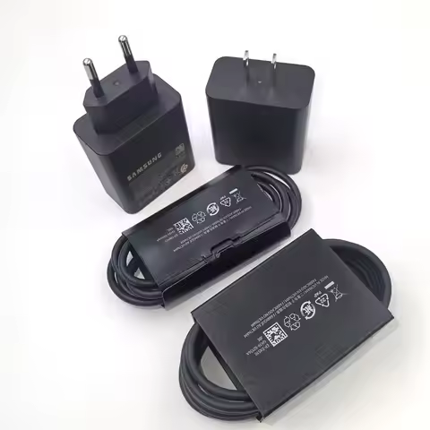 Samsung 50W Super Fast Charger 25W PD3.0 EU/US Quick Charge Adapter For Galaxy S25 S24 Note20 Ultra 