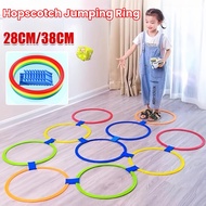 10Pcs Kids Outdoor Toy Hopscotch Jumping Ring Circle Children Sensory Integration Training Physical