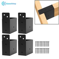 Gazechimp 4 Pieces Pergola Brackets Rafter Post Connectors for 2x4 Posts Log Cabins