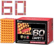 Ray Squad Red 60-Pack Nerf Mega Set, Nerf Compatible Foam Toy Darts by, Premium Refill Bullets for N