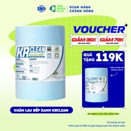 Khăn giấy lau bếp xanh KRCLEAN 200 tờ 20x20cm siêu sạch thấm hút tốt lau chén bát lau bề mặt căn bếp
