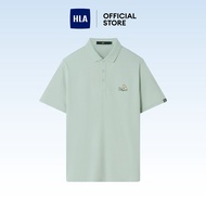 HLA Dragon Embroidery Cool Feeling Short Sleeve Polo Shirt Men - HNTPD2W109AB1