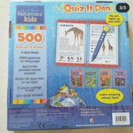 Encyclopedia Britannica Kids Quiz It Pen (Books And Pen Box Set)