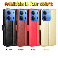 For Xiaomi POCO C85 Case Wallet PU Leather Back Cover Flip Phone Casing For POCO C85 Case