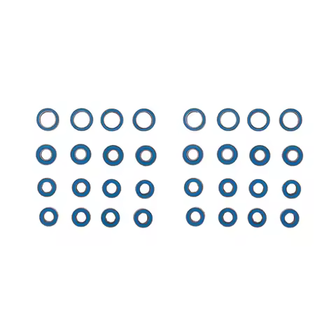 Popular-32PCS Rubber Sealed Ball Bearing Kit For Tamiya TT02 TT-02 TT02D TT-02D 1/10 RC Car Upgrade 