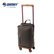 Import Swany Trolley Bag with Brake Mens Mute Universal Wheel Travel Boarding Luggage Light and Portable Women