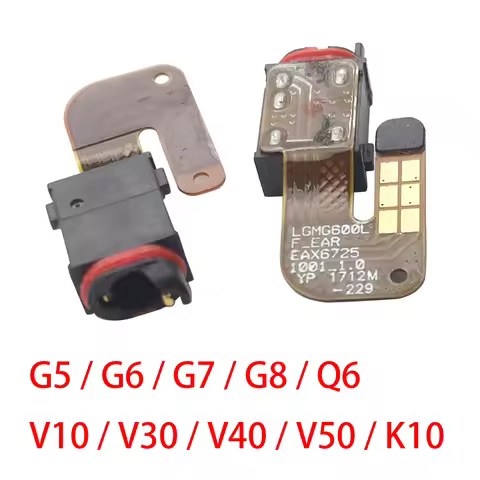 1Pcs Ear Earphone Headphone Audio Jack Board Flex Cable For LG V10 K10 V20 V30 G5 G6 G7 G710 G8 V40 