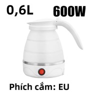 0.6L Mini Gấp Điện 600W Máy Nước Nóng Di Động Có Silicon Nén Nhà Du Lịch Ấm Siêu Tốc Dễ Dàng Mang Th