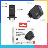 🌟全新行貨🌟威寶 - Verbatim 65W 充電器 30246 2C1A GaN PD Charger 3輸出 氮化鎵充電器 USB快速充電器 快充火牛 PPS 技術 USB充電器 叉電器 手提電
