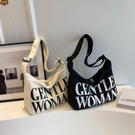 Gentlewoman Printing Canvas Bag Large Capacity Shopping Crossbody Bag