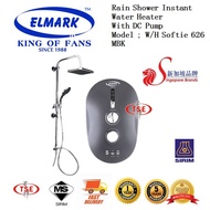 Elmark Rain Shower Water Heater With DC Pump (Softie 626 MBK)