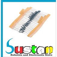 10pcs Metal Film Axial Resistor 47K Ohm 47 Kilo 1% 1/4 W 0.25 0.25W