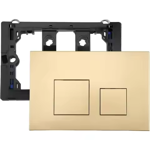 Dual-Flush Actuator Plate for Concealed Cisterns(Gold) for Geberi-t Sigma01 Sigma20 Sigma21 Sigma30 