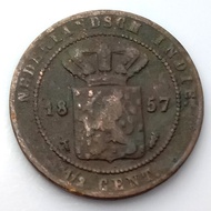 Koin Benggol 1/2 Cent th 1857