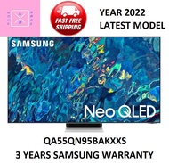 SAMSUNG QA55QN95BAKXXS 55INCH 4K NEO QLED SMART TV , COMES WITH 3 YEARS WARRANTY , LATEST 2022 MODEL , THE MOST IMMERSIVE PICTURE QUALITY WITH INFINITY SCREEN + 1 CONNECT BOX  , READY STOCK AVAILABLE *55QN95B*