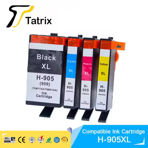 Tatrix For HP905 905XL 909XL New Ink Cartridge For HP905XL For HP OfficeJet Pro 6960 6970 6950 6956 