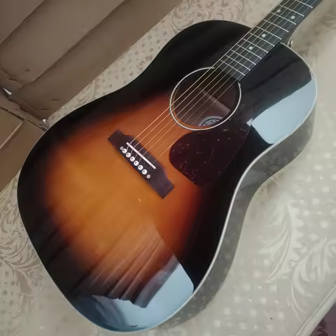 High quality 41 inch 6-series VS color J45 guitar folk guitar/solid spruce top/301EQ/local warehouse
