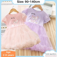Stella Lou Dress for Girl Dress Baby Disney Princess Dress for Kids Girl Dresses Baju Dress Kembang Budak Perempuan