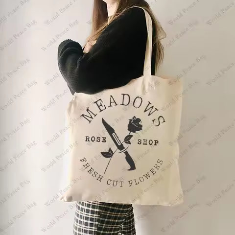 1 pc Haunting Adeline Zade Meadows pattern Tote Bag Canvas Shoulder Bag For Romance of the Stars Dar