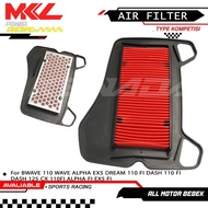 AIR FILTER WAVE 110 WAVE ALPHA EX5 DREAM 110 FI DASH 110 FI DASH 125 CX 110FI ALPHA FI EX5 FI
