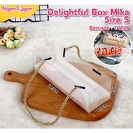 Delightful box mica transparent handle / directTALI S/M/XL - 18.5x6.5x6.5 / 22.5x8x8 / 27.5x11x9.5 c