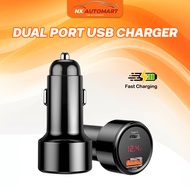 1PC Dual Ports Digital LED Voltmeter 3.1A 5V USB Auto Car Charger for iPhone Huawei Oppo Vivo Cigare