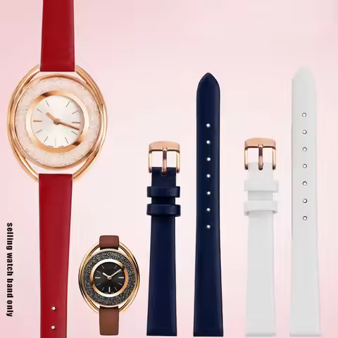 Quick Release Genuine leather watch strap For Swarovski 5158544 Fossil Fiyta Tissot series universal