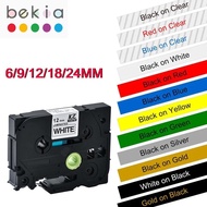 6/9/12mm 231 TZ-White-Label Tape TZe 231 221 211 Laminated Tape 631 531 Label Ribbon Compatible for 