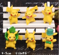 6 IN 1 Pokemon pikachu Figurine set / cake Topper