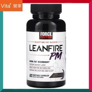 FORCE FACTOR - 夜間燒脂配方 60粒素食膠囊 男女燃脂控制體重 新陳代謝 肚腩 拜拜肉 副乳 贅肉 雙下巴 粗肥大 (瓜拉納 白芸豆 綠咖啡豆 左旋肉鹼 茶胺酸 鉻 維他命B) 平行進口
