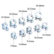40pcs iron galvanized natural gas water pipe mini pipe clamp((11-13mm， 13-15 mm，15-17 mm,16-18mm)