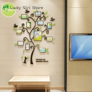 Stiker Dinding Kristal Akrilik 3D, Dekorasi Rumah Stiker Pohon Nyaman