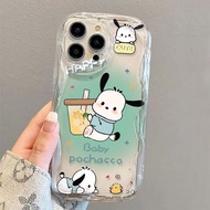 Dopamine Transparent Cream Shell Phone Case Girl Phone Case Premium Transparent Cartoon Cute Apple 1
