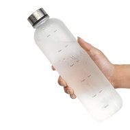 MYEEDA [Safe Tritan Food-Contact Safe] 1L Water Bottle with Time Marker, 1000ml Water Bottle, 1 Lite