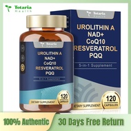 Urolithin A Supplement 1000mg with NAD+ CoQ10 Resveratrol PQQ Supplement for Men Women 120 Softgels 