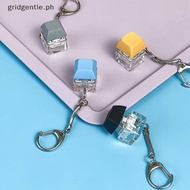[GG] Merit +1 Muyu Dpression Keychain Mechanical Keyboard Button Keyring Fingertip Key Pendant Antis