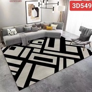พรม พรมปูพื้นนุ่ม พรม3D ขนาด 160*230cm พรมปูพื้นห้องนั่งเล่น  พรม3มิติ  พรมปูห้องรับแขก พรมขนนุ่ม พร